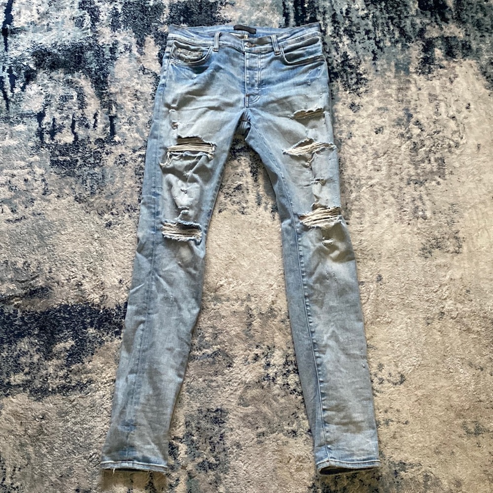 AMIRI SKINNY THRASHER JEANS